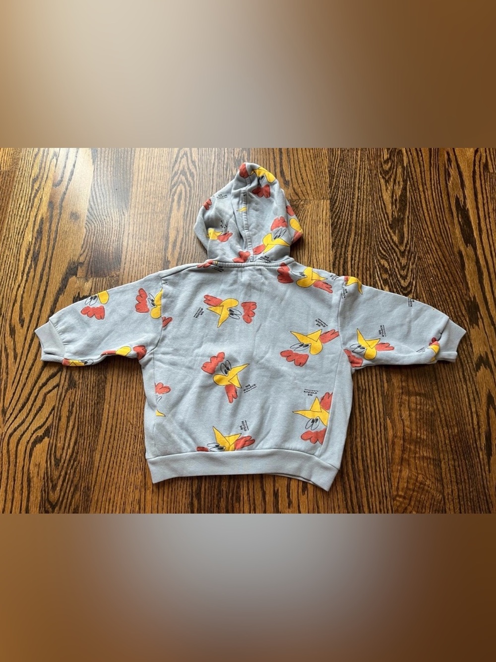 NWT - Bobo Choses Organic Cotton Rooster Zip-Up Hoodie (2-3Y) - Picture 5 of 7